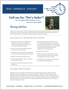 Moving with Pets brochure